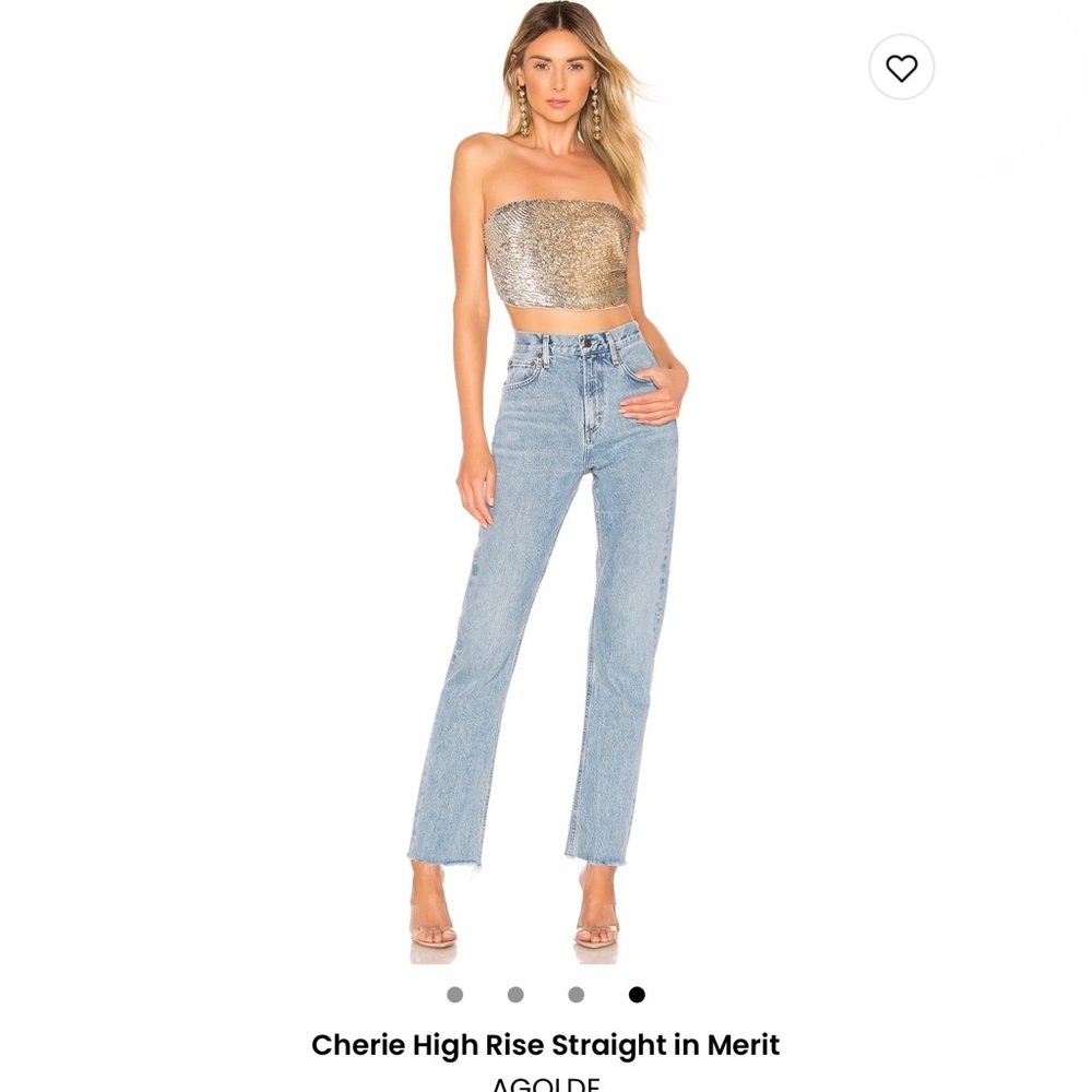 AGOLDE CHERIE HIGH RISE STRAIGHT IN MERIT